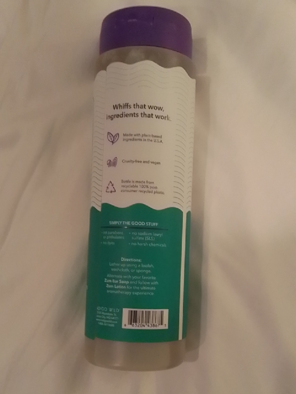 Zum Lavender Mint Plant-Based Body Soap - Lavender/Green - Picture 2 of 3